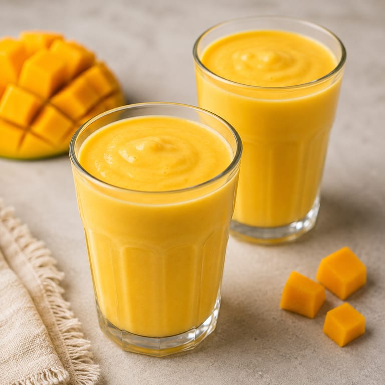 Savor our mango lassi